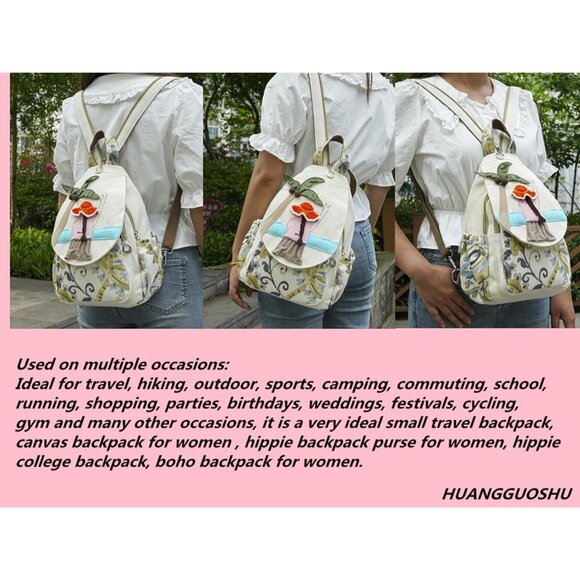 Adjustable Multi-Function Bohemian Backpack - Crafted for Style and Comfort - Picture 4 of 7